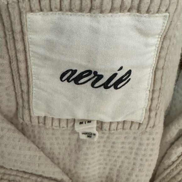 Aerie Women’s Corduroy Shacket Jacket Beige Medium - Picture 4 of 4
